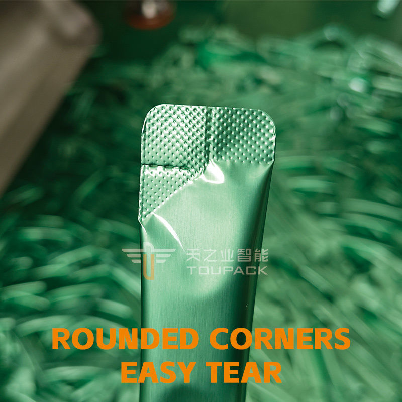 Πλήρως αυτόματη μηχανή συσκευασίας και συμπλήρωσης κετσαπούκ VFF Multi Track Vertical 4 Sides Seal Sachet Tomato Sauce συσκευασία