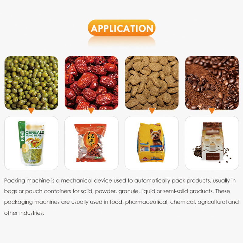 Automatic Mylar Zipper Bag Spice Filling Packaging Spices Seasoning Carob Cinnamon Powder Protein Doypack Packing Machine