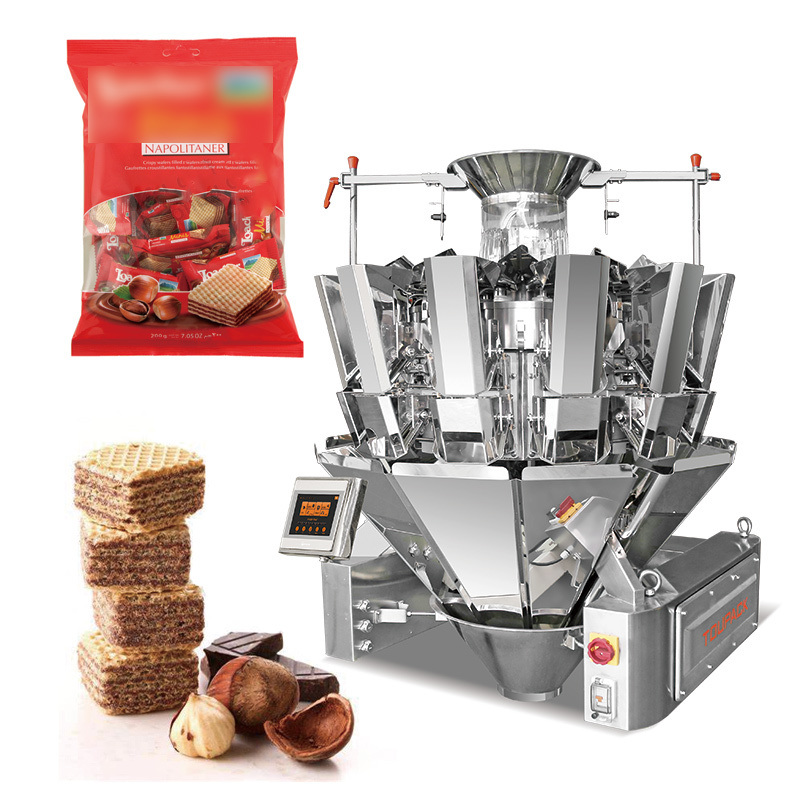 Fully Automatic 14 Heads Multihead Weigher Packing Machine with 220V and 1 Year Warranty for High Speed Granule Filling