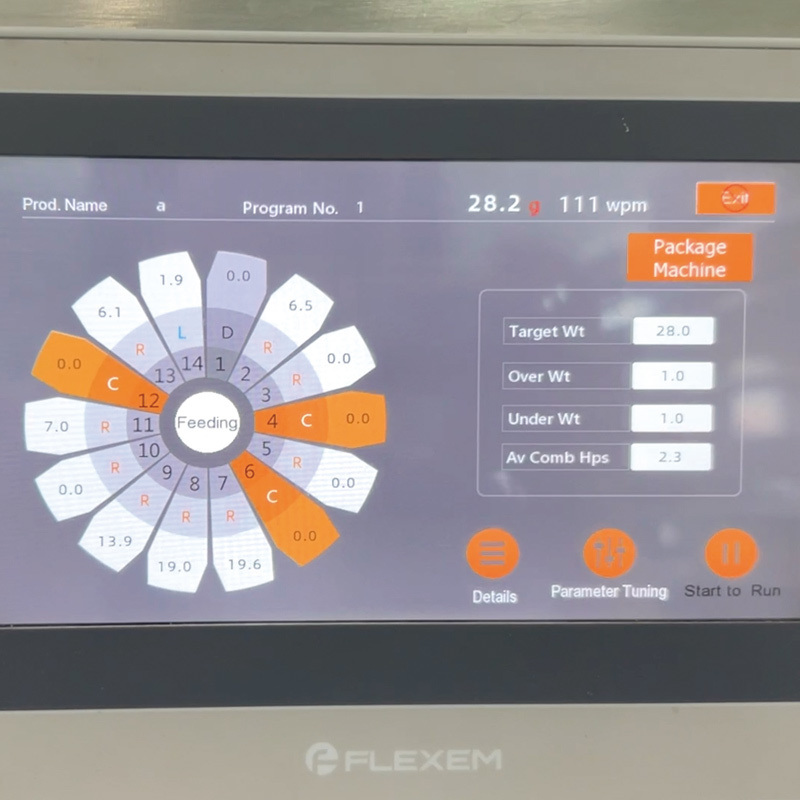 Υψηλής ποιότητας κατακόρυφη αυτόματη ποσοτική σωματίδια σνακ Σφραγίσματα τροφίμων Συμπλήρωση συσκευασία VFFS Ζυγίζοντας και συσκευάζοντας μηχανή