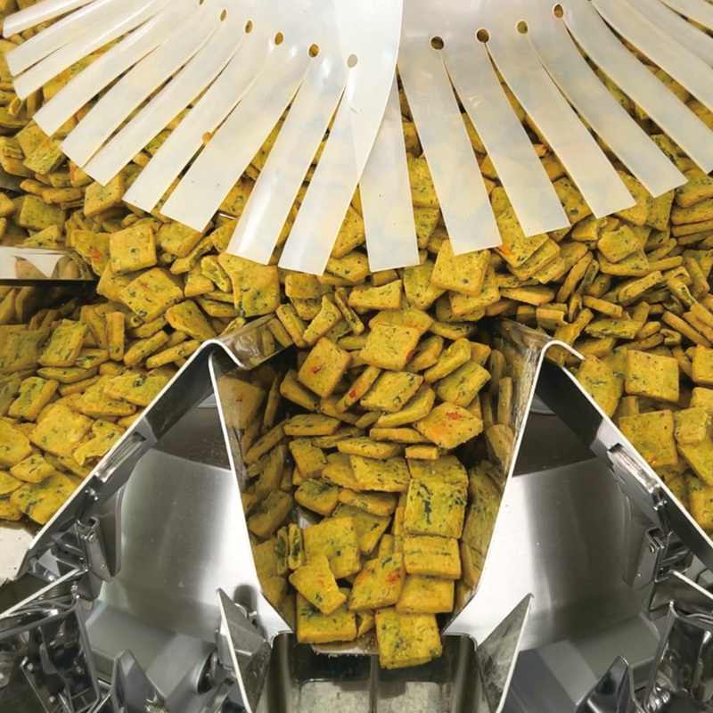 Υψηλής ποιότητας κατακόρυφη αυτόματη ποσοτική σωματίδια σνακ Σφραγίσματα τροφίμων Συμπλήρωση συσκευασία VFFS Ζυγίζοντας και συσκευάζοντας μηχανή