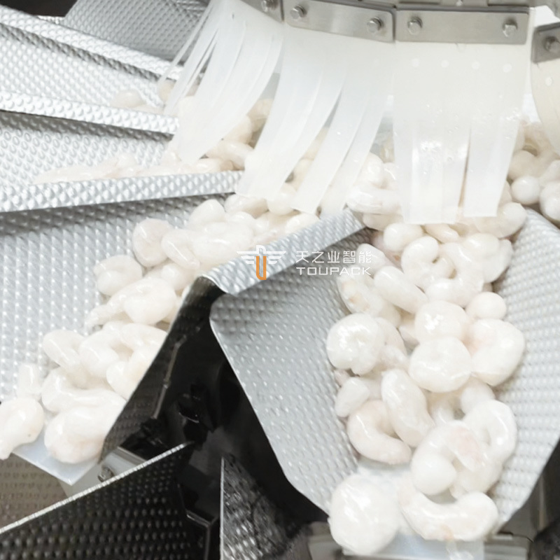 1kg 2kg Κοτόπουλο Πουλερικά Νουγκέτ φτερά Κρέας Προετοιμασμένη τσάντα Πολυκεφαλής ζυγός Στάσου τσάντα περιστροφική συσκευή συσκευασίας σφραγίδας