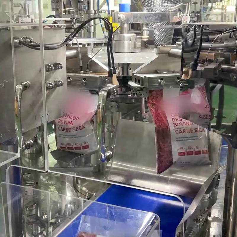 Προσαρμοσμένο αποδοτικό αφυδατωμένο βόειο κρέας Nuggets ποσοτική συσκευασία συσκευασίας συσκευασία έτοιμη να φάει τρόφιμα βόειο κρέας πολυκεφαλής ζυγός