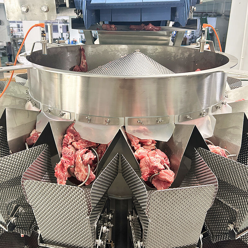 Αυτόματη μηχανή συσκευασίας Doypack Bag για τηγανητές πατάτες, κοτόπουλο, μείγμα σαλάτας, ζύγιση και γέμισμα, μηχανή συσκευασίας κατεψυγμένων θαλασσινών