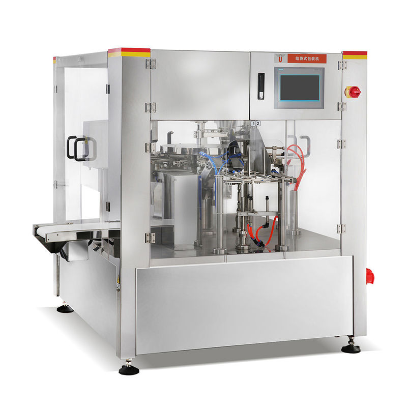 Ξηρά Weigher συσκευασίας τσαντών μεγάλου Premade πολυ-κεφαλιών φρούτων λεμονιών συντηρημένη φρούτα περιστροφική κενή ζώνη μεταφορέων