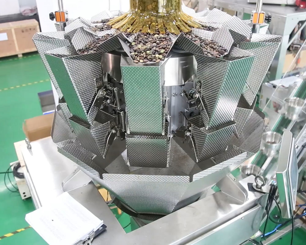 10 γραμμική Weigher χοανών 0.5L 1.2L μηχανή για το μικροσκοπικό υλικό πλέγματος όπως την αλατισμένη ζάχαρη