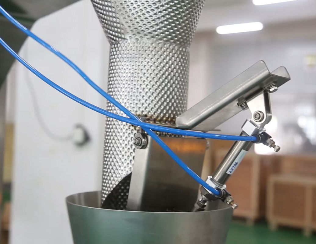 14 Weigher VFFS Mutihead ανελκυστήρας τύπων κύπελλων μηχανών συσκευασίας για τα παγωμένα φασόλι φρούτα σοκολάτας