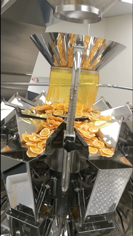 40 τσάντες/ελάχιστος Weigher Multihead μηχανών συσκευασίας PLC περιστροφικός για ξηρό - σακούλα Lemond Premade φρούτων