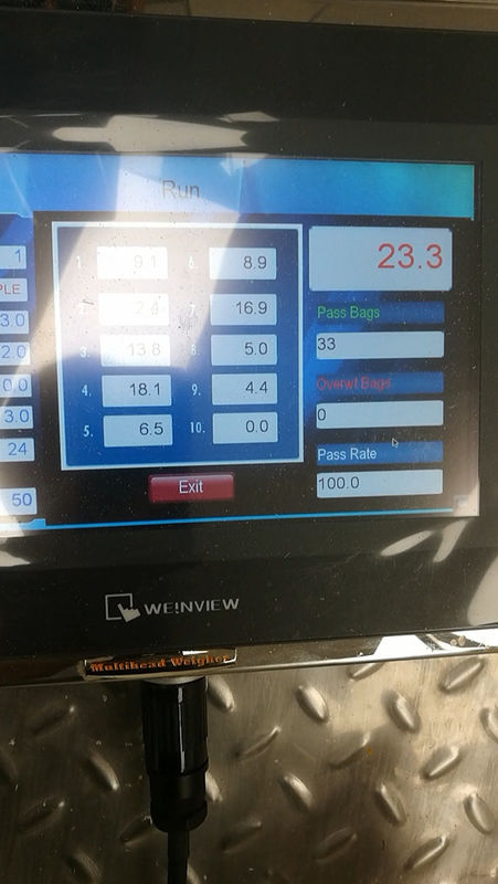 40 τσάντες/ελάχιστος Weigher Multihead μηχανών συσκευασίας PLC περιστροφικός για ξηρό - σακούλα Lemond Premade φρούτων
