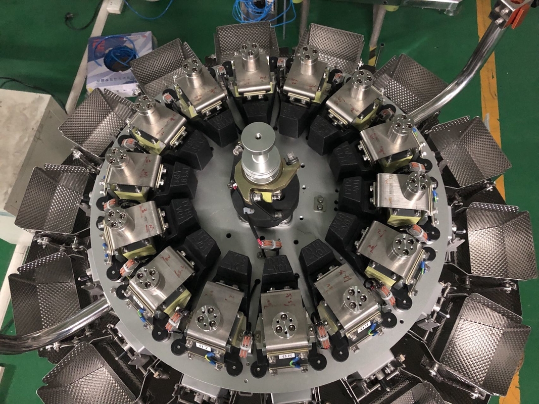 14 Weigher συνδυασμού κεφαλιών με τις σαφείς χοάνες 0.8L 1.6L 2.5L 5L για τα σιτάρια Weighment