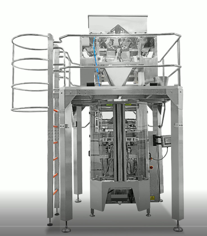Αυτόματος γραμμικός Weigher SUS304 35BMP τεσσάρων κεφαλιών για το ζυγίζοντας προϊόν 10000g