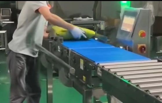 SUS304 κυλώντας Weigher ελέγχου μεταφορέων με την κλίση της συσκευής απόρριψης