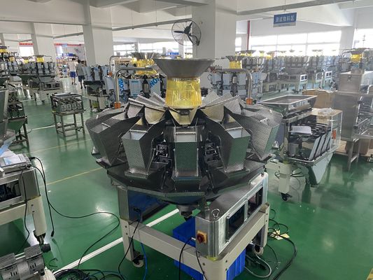 Ο βαθμός τροφίμων Weigher συνδυασμού Multihead σύστημα SUS304 συσκευασίας ξεφύσηξε τα πρόχειρα φαγητά
