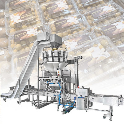 Αυτόματα Weigher Multihead μικρά καρότα κουμκουάτ ντοματών μηχανών πλήρωσης που γεμίζουν τη μηχανή συσκευασίας