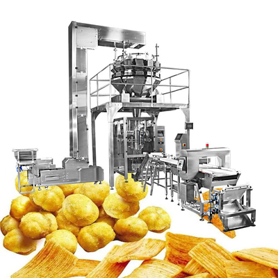 Weigher CE αυτόματα πολυ επικεφαλής κάθετα τσιπ τροφίμων/Popcorn/πατατών μηχανών συσκευασίας