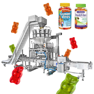 Αυτόματος αντέξτε το Gummy κομμάτι ζάχαρης μηχανών πλήρωσης καραμελών που μετρά και μηχανή πλήρωσης