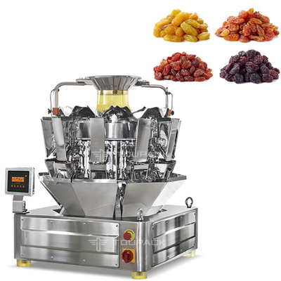 32 κεφάλι που συνδυάζει αυτόματος Weigher Multihead ξηρός - μηχανή πλήρωσης και συσκευασίας σταφίδων φρούτων