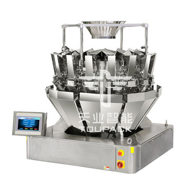 Ζυγίζοντας συσκευάζοντας Weigher συσκευασίας πολυ-κεφαλιών ακτίνων ρυζιού συνδυασμού μηχανή μεταφορέων