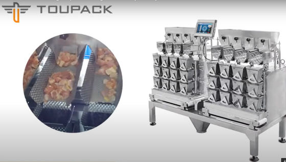 Γραμμικός Weigher μηχανών συσκευασίας υψηλής ταχύτητας 85WPM SS304 για το χοιρινό κρέας
