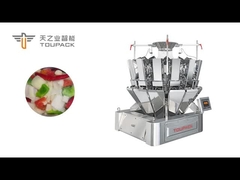 Μηχανή συσκευασίας σαλάτας λαχανικών Μεταφορέας Μηχανή συσκευασίας πολλαπλών κεφαλαίων